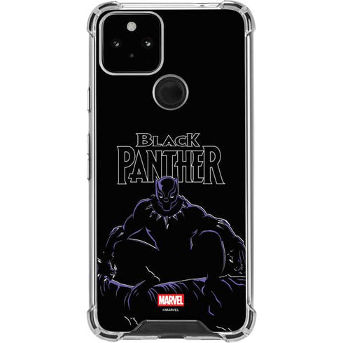 Marvel Black Panther Night Time Watch Google Pixel 5 Clear Case
